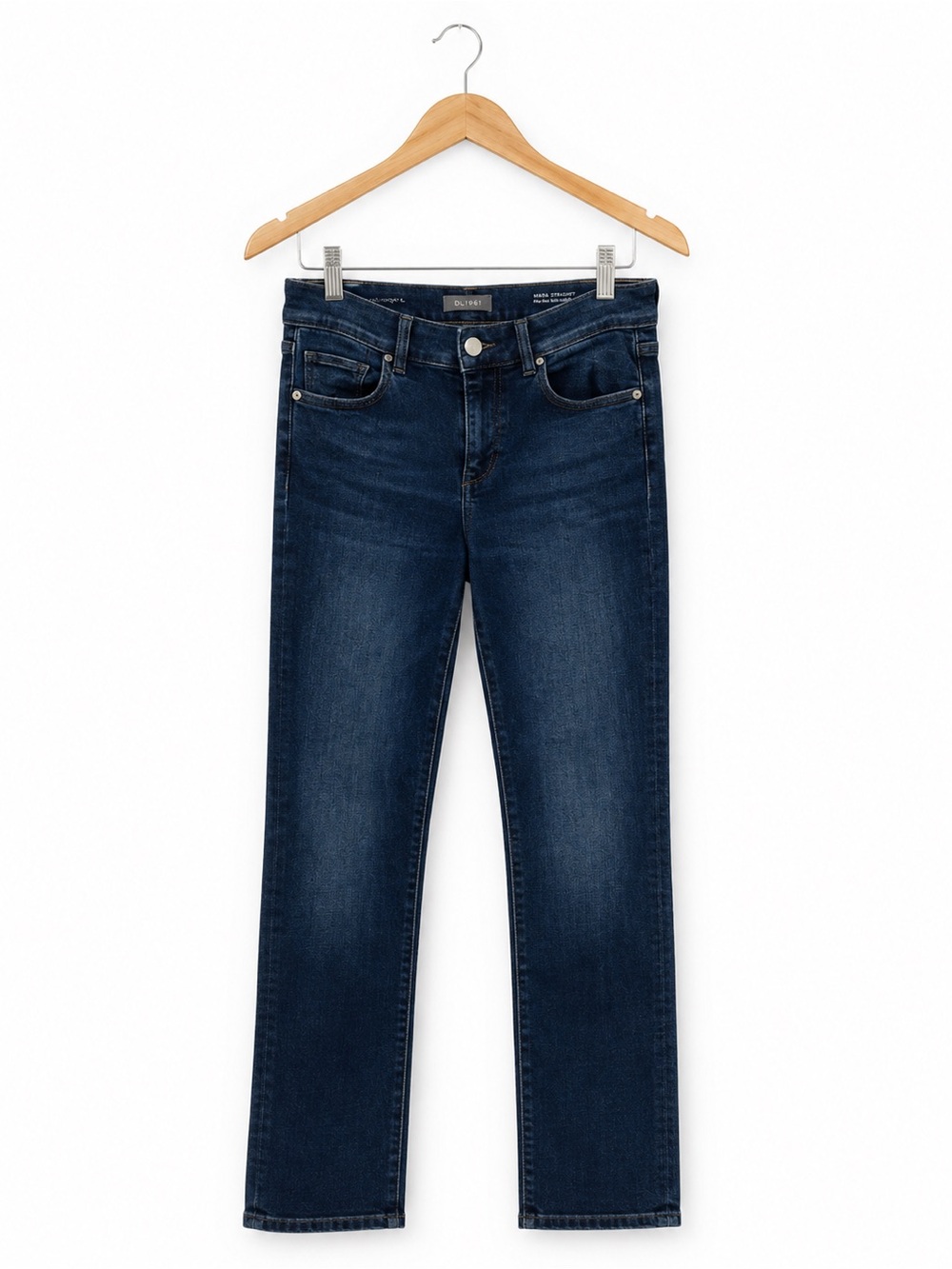 DL1961 Mara Straight Instasculpt Mid Rise Jeans Dark Wash Size 26